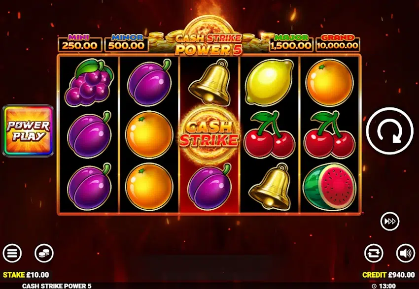 cash strike power 5 slot