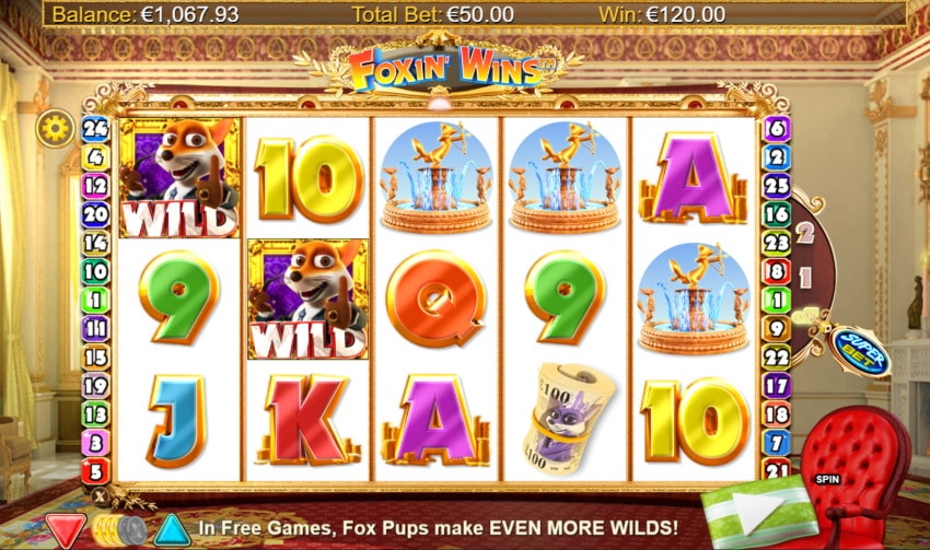 foxin wins slot screen shot