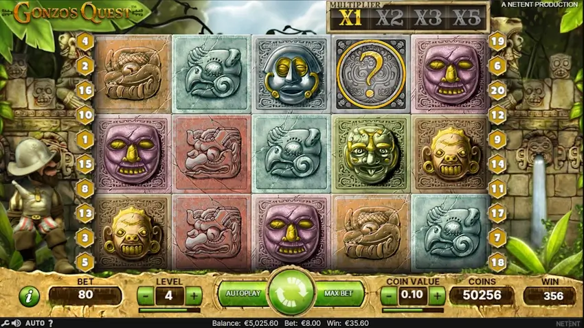 gonzo's quest screenshot