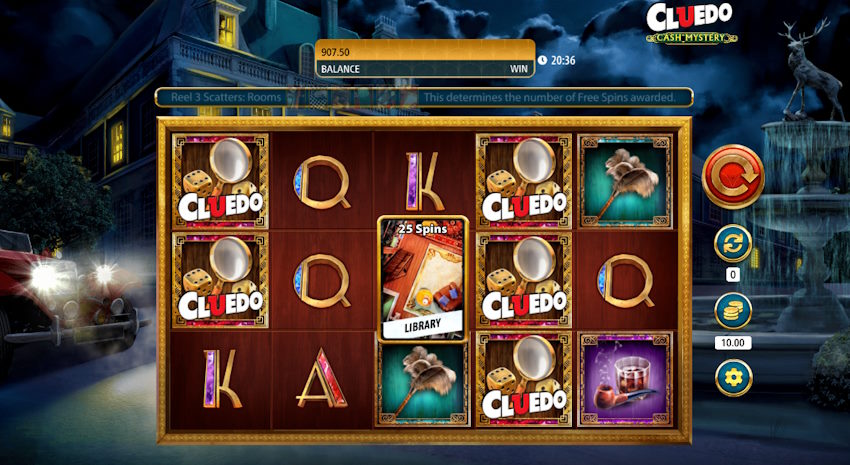 cluedo cash mystery slot screenshot