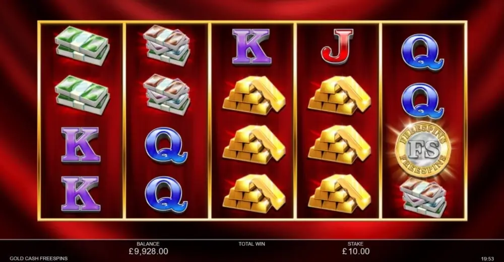 gold cash slot screenshot free spins