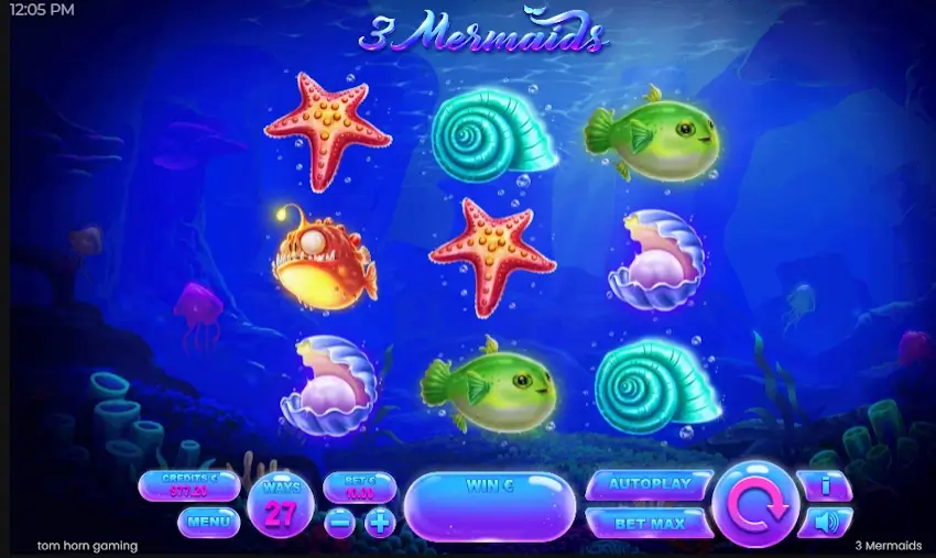3 mermaids slot screenshot