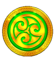 3 lucky rainbows green coin symbol