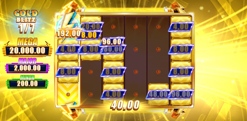 gold blitz slot bonus screenshot