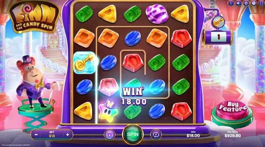 finn and the candy spin screenshot