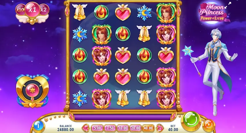moon princess power of love slot screenshot