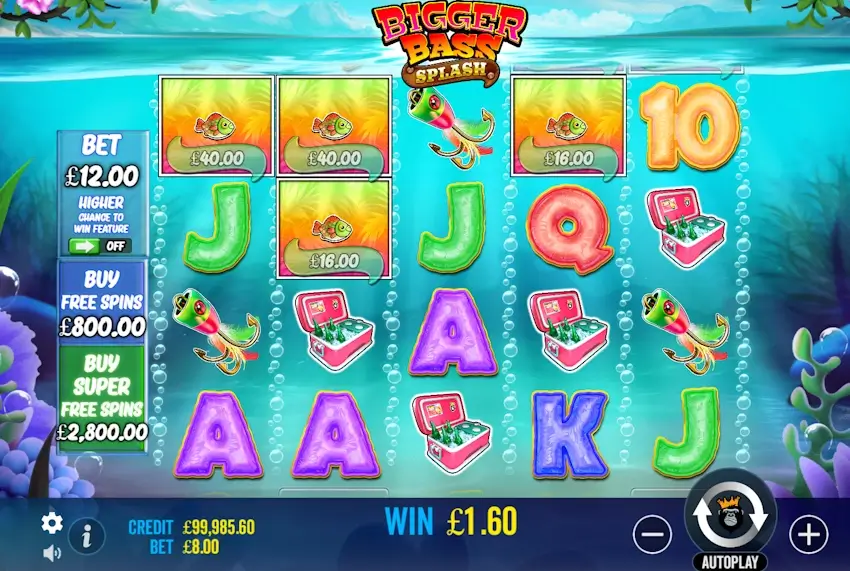 bigger bass splash screenshot